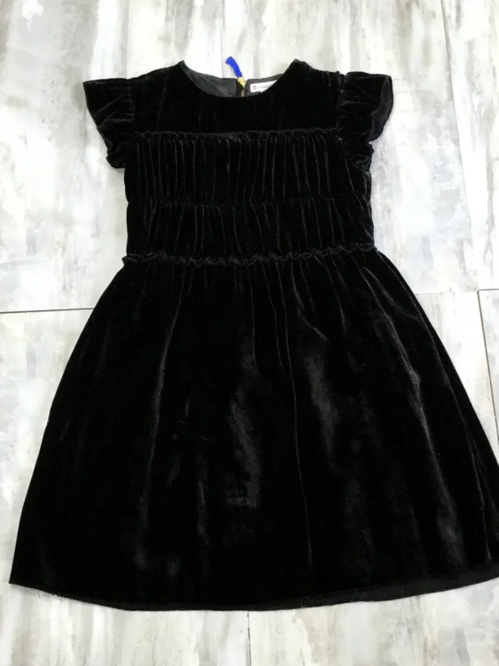 Crewcuts Black Velvet Dress 7